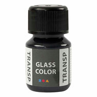 Glass Color Transparante Verf - Zwart, 30ml