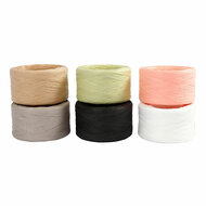 Papier Raffia Garen Diverse Kleuren, 6x100m