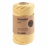 Macrame Koord Lichtgeel, 55m