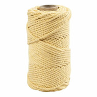 Macrame Koord Lichtgeel, 55m