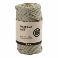 Macrame Koord Mosgroen, 55m