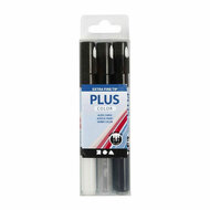 Plus Color Marker - Zwart/Off-white/Rain Grey, 3st.