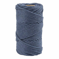 Macrame Koord Blauw, 55m