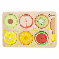 Classic World Houten Fruit Puzzel Breuken, 22dlg.