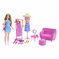 Barbie Fashionista Pop met Kledingrek