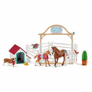 schleich HORSE CLUB Hannah&#039;s Gasten met Ruby Hond 42458