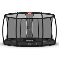 BERG trampoline Champion InGround 430 Grijs + Safety Net DLX XL