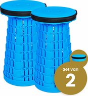 Alora Opvouwbare kruk extra strong vol blauw per 2