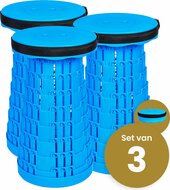 Alora Opvouwbare kruk extra strong vol blauw per 3