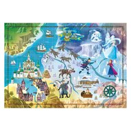 Clementoni Wereldkaart Puzzel Disney Frozen, 1000st.