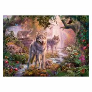 Ravensburger Puzzel Wolvenfamilie in de Zomer, 1000st.