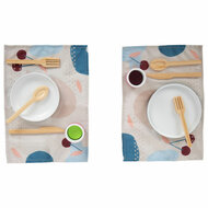 Small Foot  -  Houten Bestekset met Placemats, 15dlg.