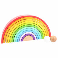 Small Foot  -  Houten Bouwblokken Regenboog XL, 14dlg.