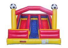 Springkussen Double Slide and Fun Boys (pvc) &ndash; Avyna