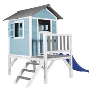 Lodge XL Speelhuis Caribisch blauw - Blauwe Glijbaan