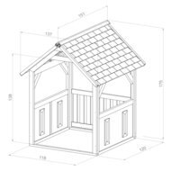 (Niet beschikbaar) AXI Jane Speelhuis Bruin/wit