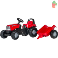 Rolly Toys Rollykid Case Cvx - Traptractor Met Aanhanger