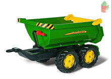 Rolly Toys Halfpipe Trailer John Deere Groen Kiepkar Aanhanger