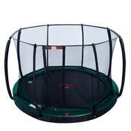 Avyna Trampoline FlatLevel &Oslash;430 met veiligheidsnet | Groen