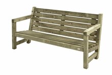 Loungebank driezits, 180 cm