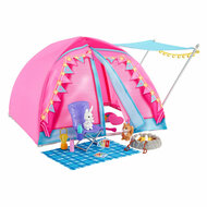 Barbie Let&#039;s Go Camping Tent Speelset