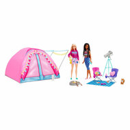 Barbie Let&#039;s Go Camping Tent Speelset