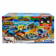 Hot Wheels Monstertrucks Arena Smashers Color Shifters Racebaan Speelset