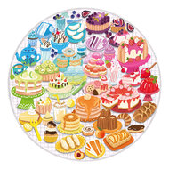 Legpuzzel Rond Circle of Colors Desserts Pastries, 500st.