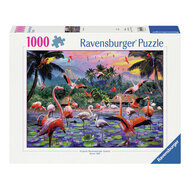 Legpuzzel Roze Flamingo&#039;s, 1000st.