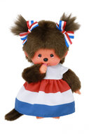 Monchhichi Meisje Nederlands (20cm)