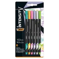 BIC Intensity Fineliners Pastel, 6st.