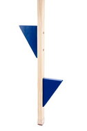 Stelten Hout Blank Blauw/Blauw