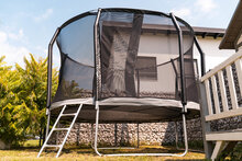 Trampoline Akrobat Orbit Pro Above Ground 365 Antraciet incl. veiligheidsnet