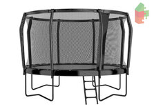 Akrobat Primus Challenger Trampoline 430, Incl. Veiligheidsnet Zwart Rond