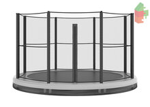 Trampoline AKROBAT ORBIT INGROUND 430 (14ft) Antraciet inclusief veiligheidsnet