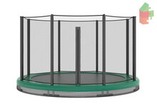 Trampoline AKROBAT ORBIT INGROUND 430 (14ft) Green,inclusief veiligheidsnet