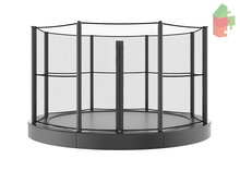 Trampoline AKROBAT ORBIT FLAT 244 (8ft) Antraciet inclusief veiligheidsnet