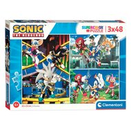 Clementoni Puzzel Sonic, 3x48st.