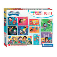 Clementoni Legpuzzel Super Color 10in1  DC Comics