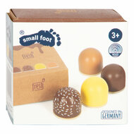 Small Foot - Houten Speeleten Marshmallows, 4dlg.