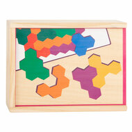 Small Foot  -  Houten Vormenpuzzel Hexagon