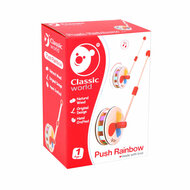 Classic World Houten Duwfiguur Regenboog Wiel