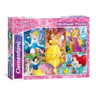 Clementoni Brilliant Puzzel Disney Prinses, 104st.