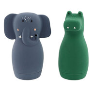 Trixie Badspeelgoed Squeezy Dieren  - Mrs. Elephant &amp; Mr Crocodile