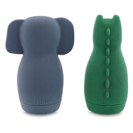 Trixie Badspeelgoed Squeezy Dieren  - Mrs. Elephant &amp; Mr Crocodile