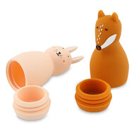 Trixie Badspeelgoed Squeezy Dieren  - Mrs. Rabbit &amp; Mr. Fox