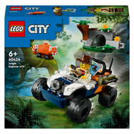 LEGO City 60424 Jungleonderzoekers: Rode Panda-Missie met Terreinwagen