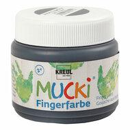 Mucki Vingerverf - Zwart, 150ml