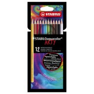 STABILO Aquacolor - Aquarel Kleurpotlood - ARTY - Set 12 St.