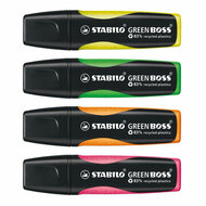 STABILO GREEN BOSS - Markeerstift - Set Met 4 Stuks